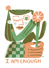 Load image into Gallery viewer, I Am Enough Organic Cotton T-Shirt.