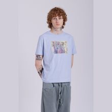 Load image into Gallery viewer, Hidden Ghosts Serene Blue Organic Cotton T-Shirt.