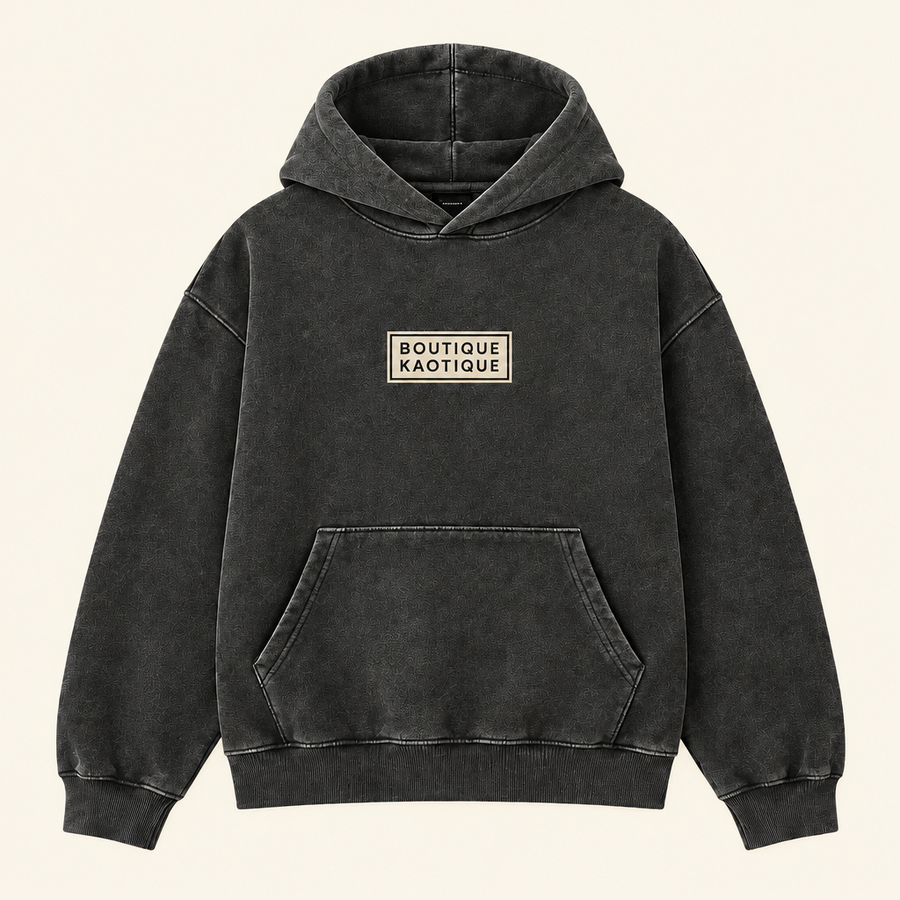 After Hours Hoodie – Washed Charcoal Organic Cotton Hoodie