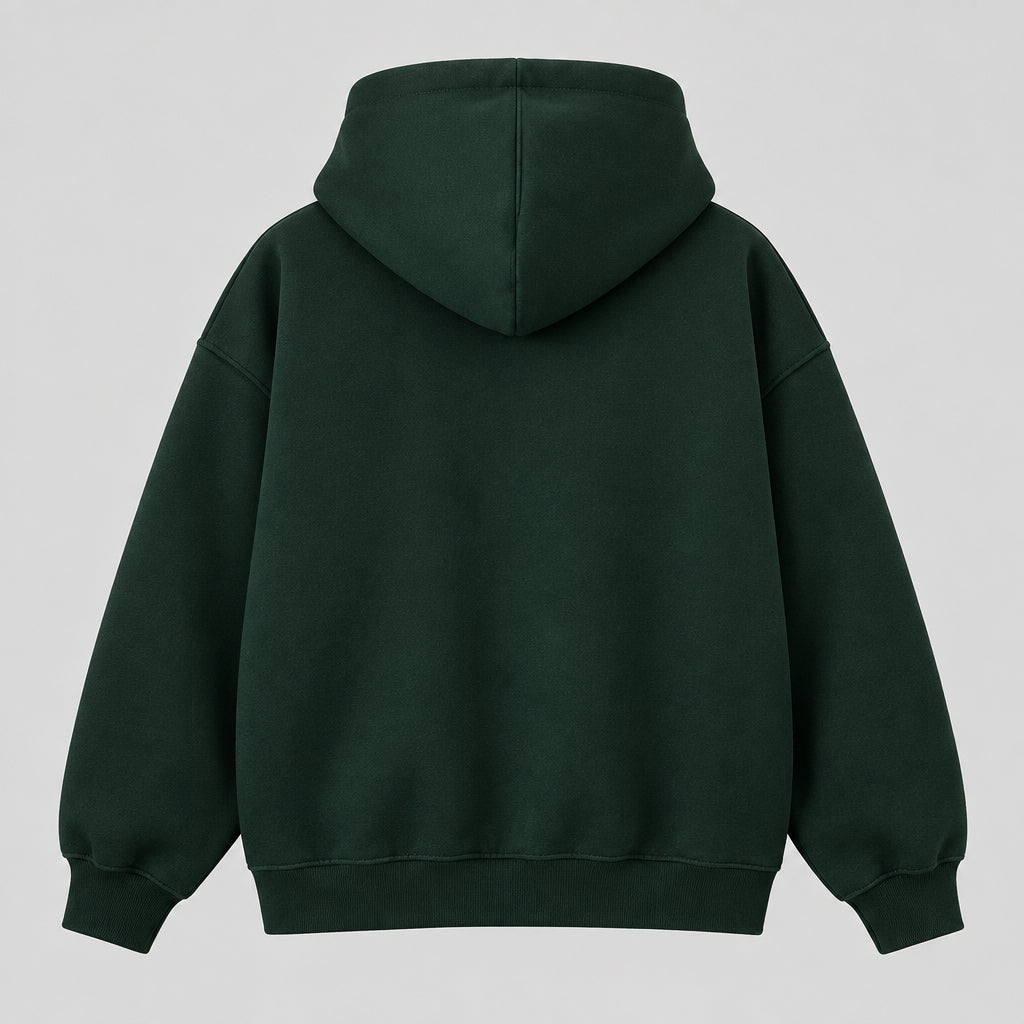 Campus Kaos Bottle Green Organic Cotton Hoodie