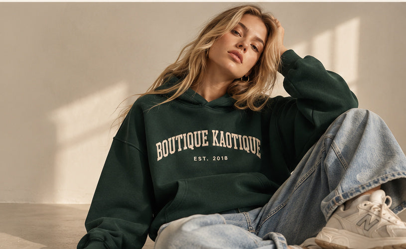 Campus Kaos Bottle Green Organic Cotton Hoodie