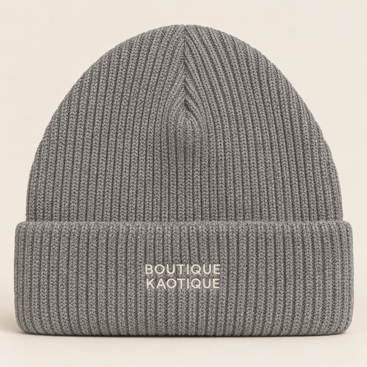 BoKa Heather Grey Organic Cotton Beanie