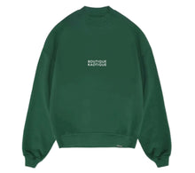 Load image into Gallery viewer, Too Expensive Bottle Green Organic Cotton Sweatshirt.
