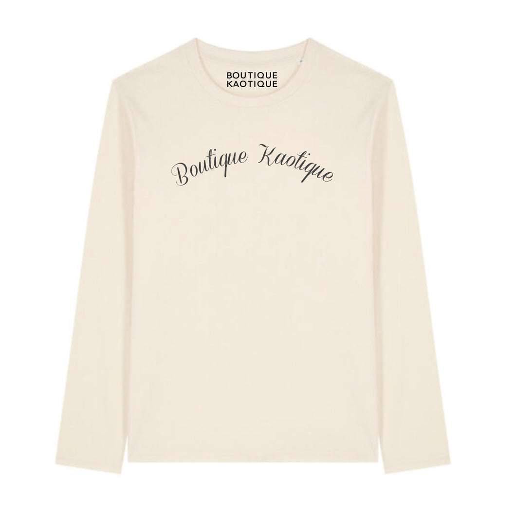 Off-White Logo Organic Cotton Long Sleeve T-Shirt.