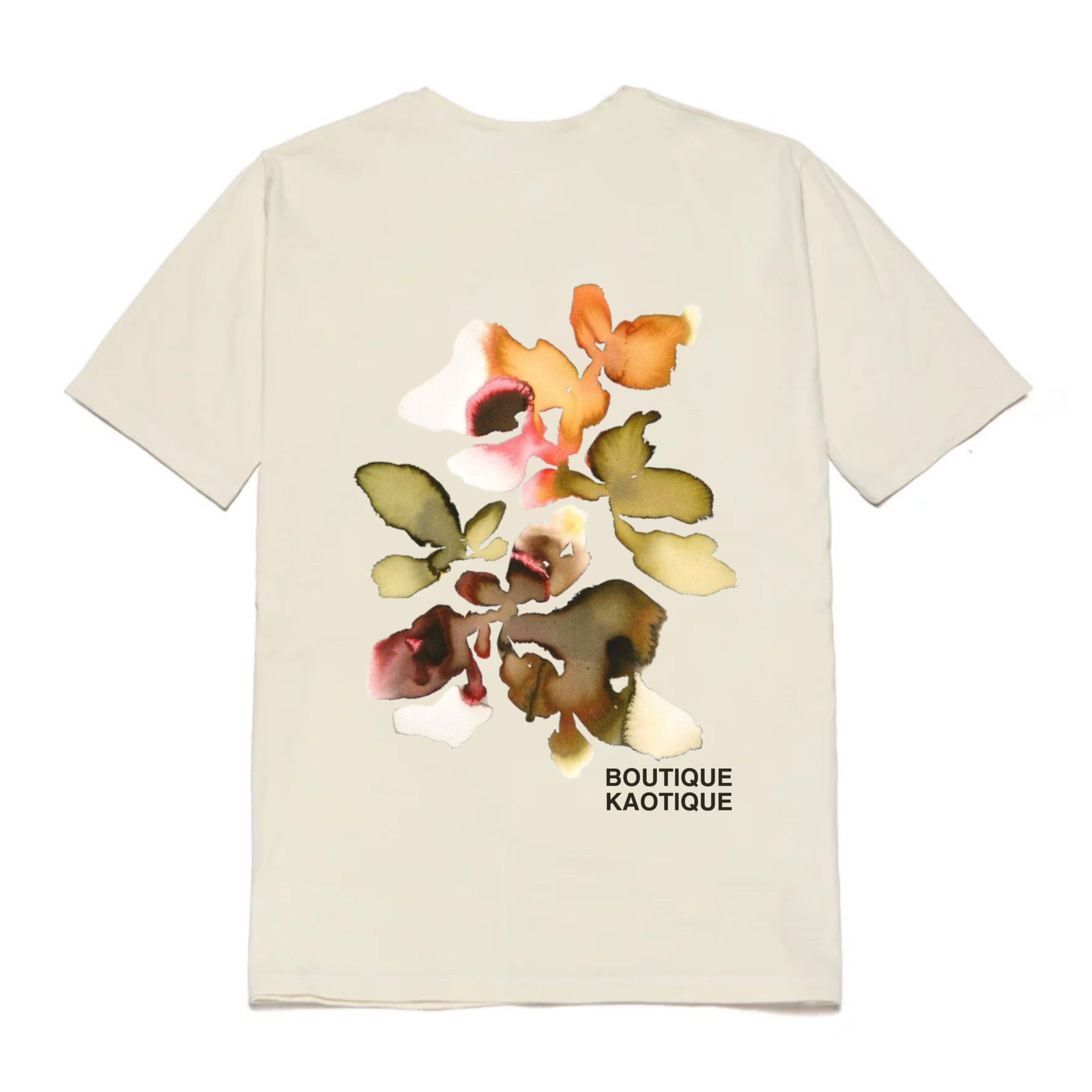 Floral Mind Map Organic Cotton T-Shirt.