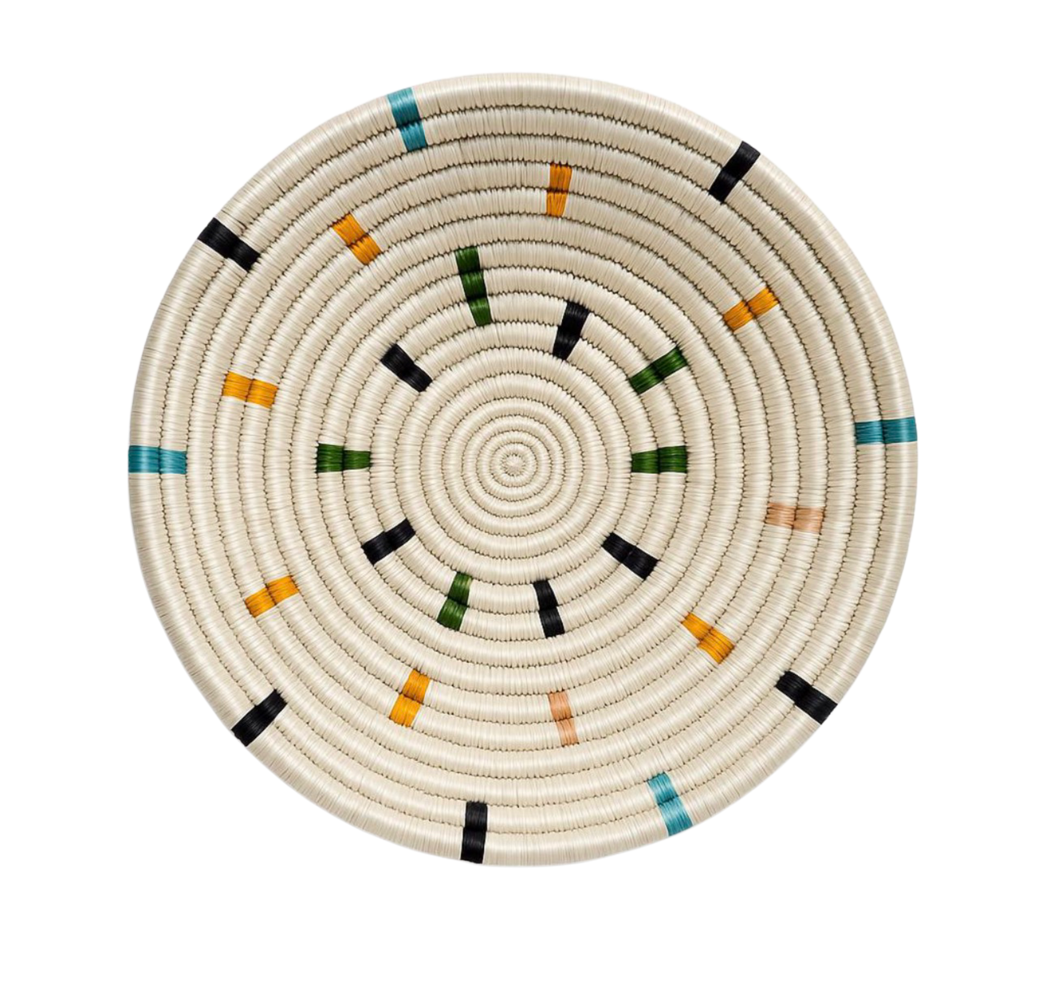 Playful Handwoven Sisal & Sweetgrass Basket 8" | Rwanda | Boutique Kaotique
