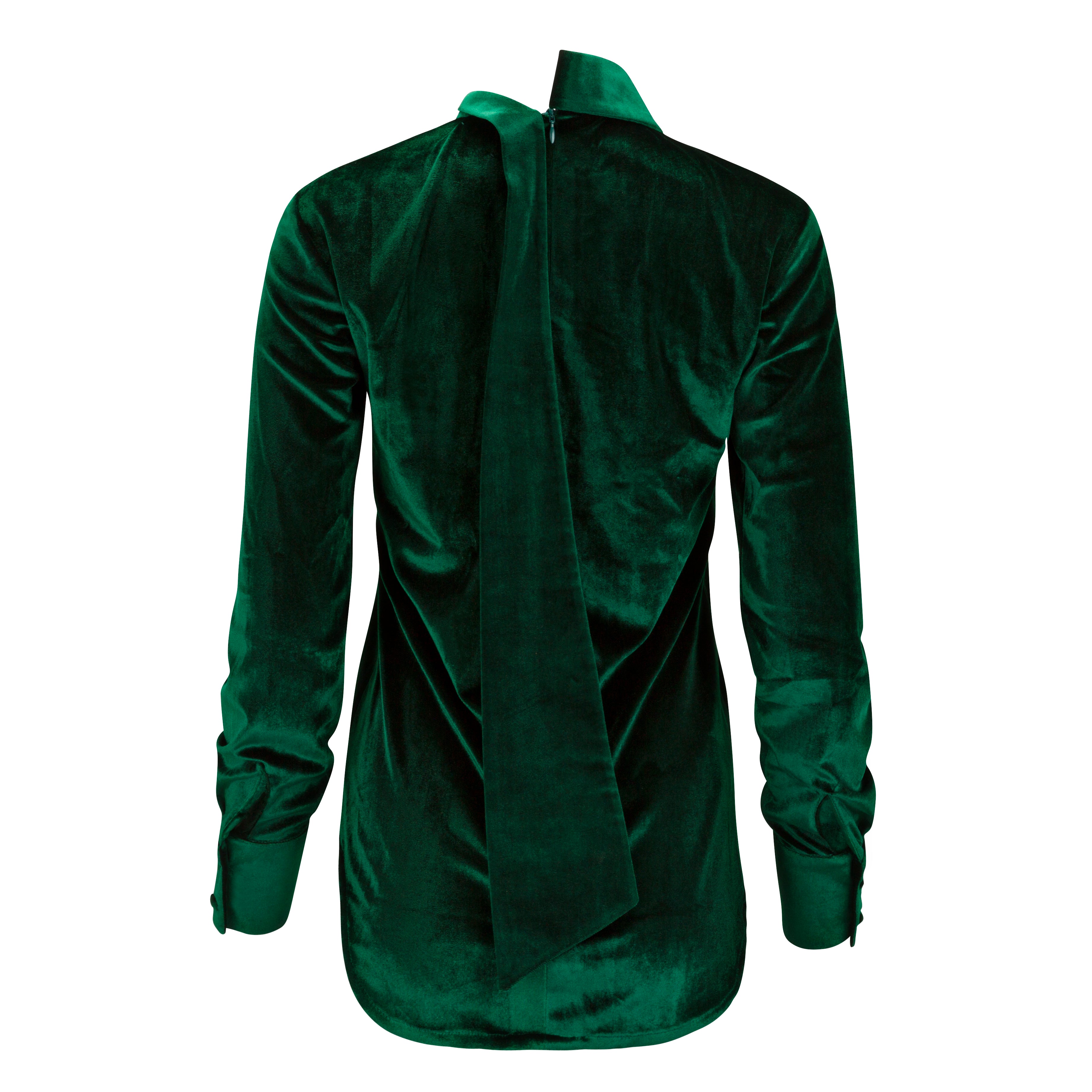 Green Velvet Top