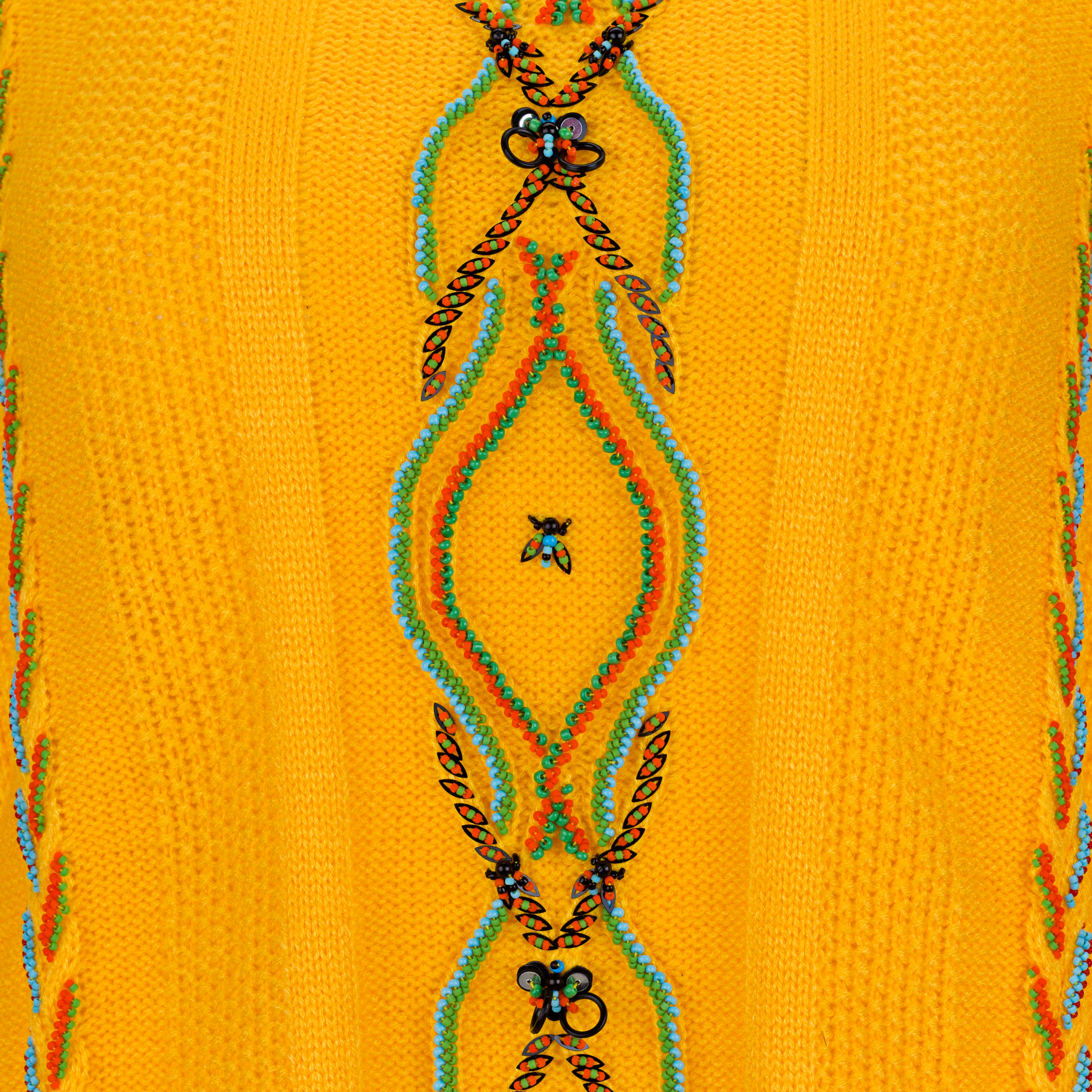 Yellow Bug Wool Jumper