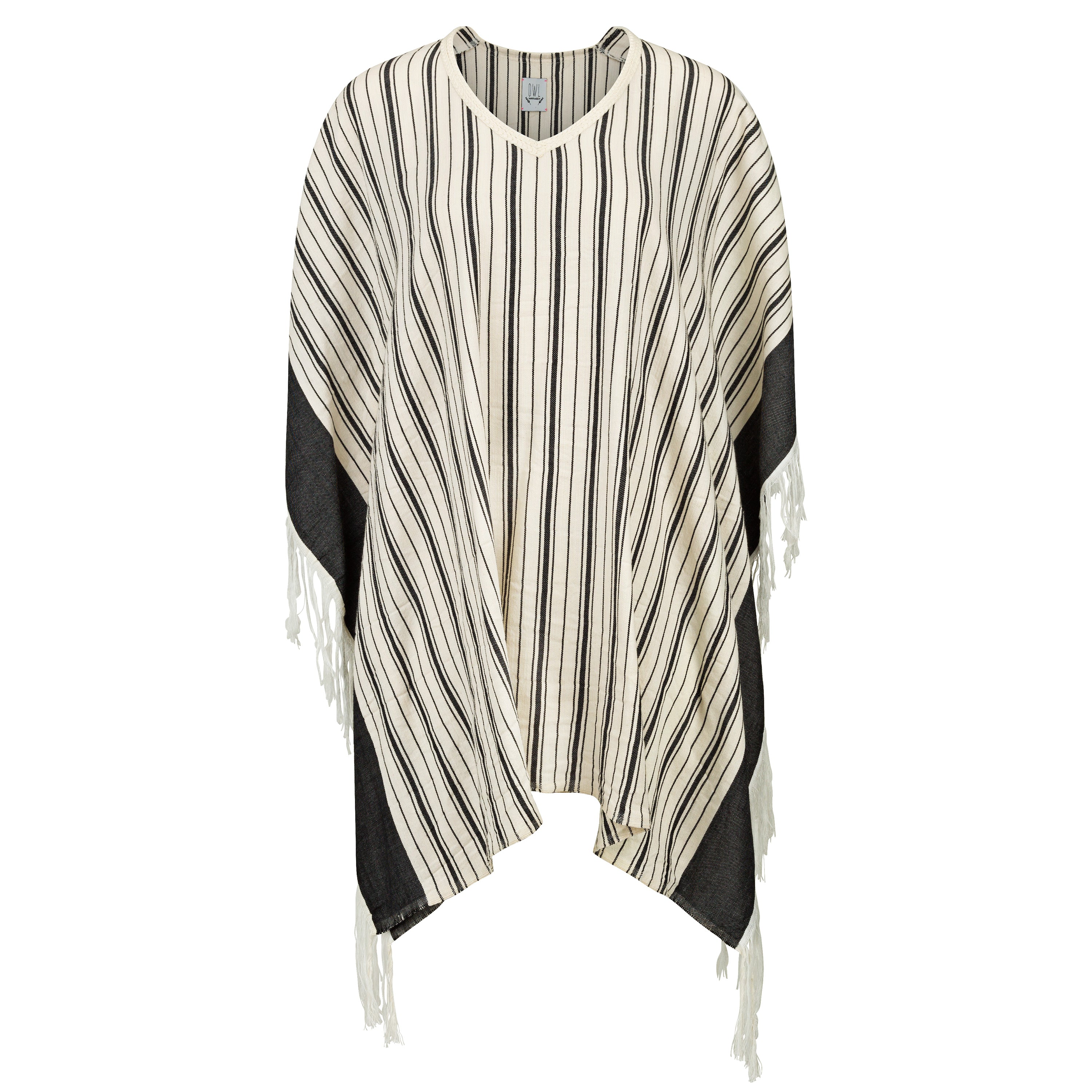 Moroccan Black Stripped Summer Cover Up