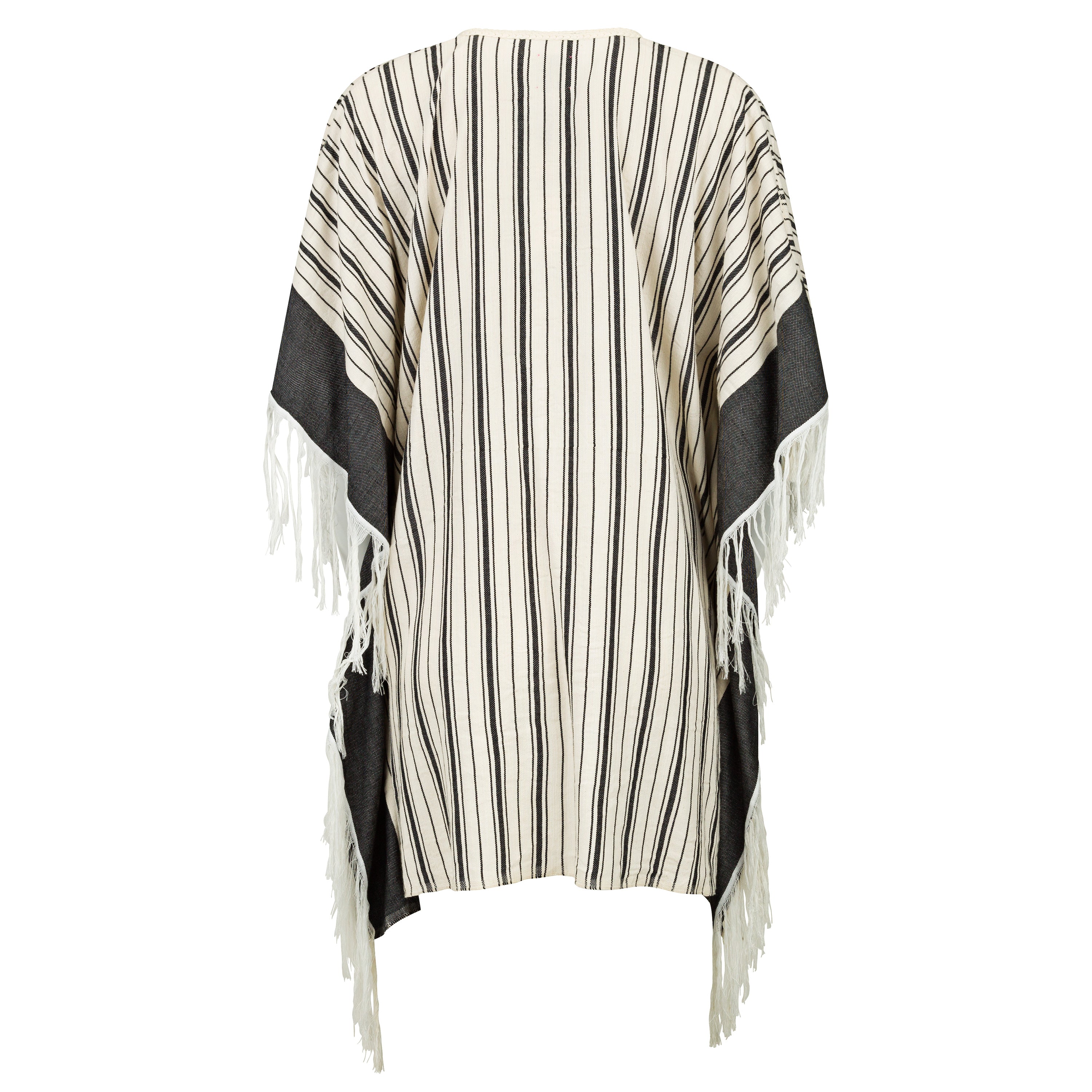 Moroccan Black Stripped Summer Cover Up