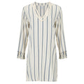 Moroccan Blue Stripped Summer Cover Up