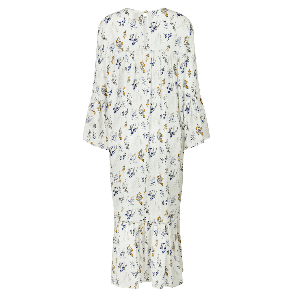 Moroccan White Floral Summer Cover Up