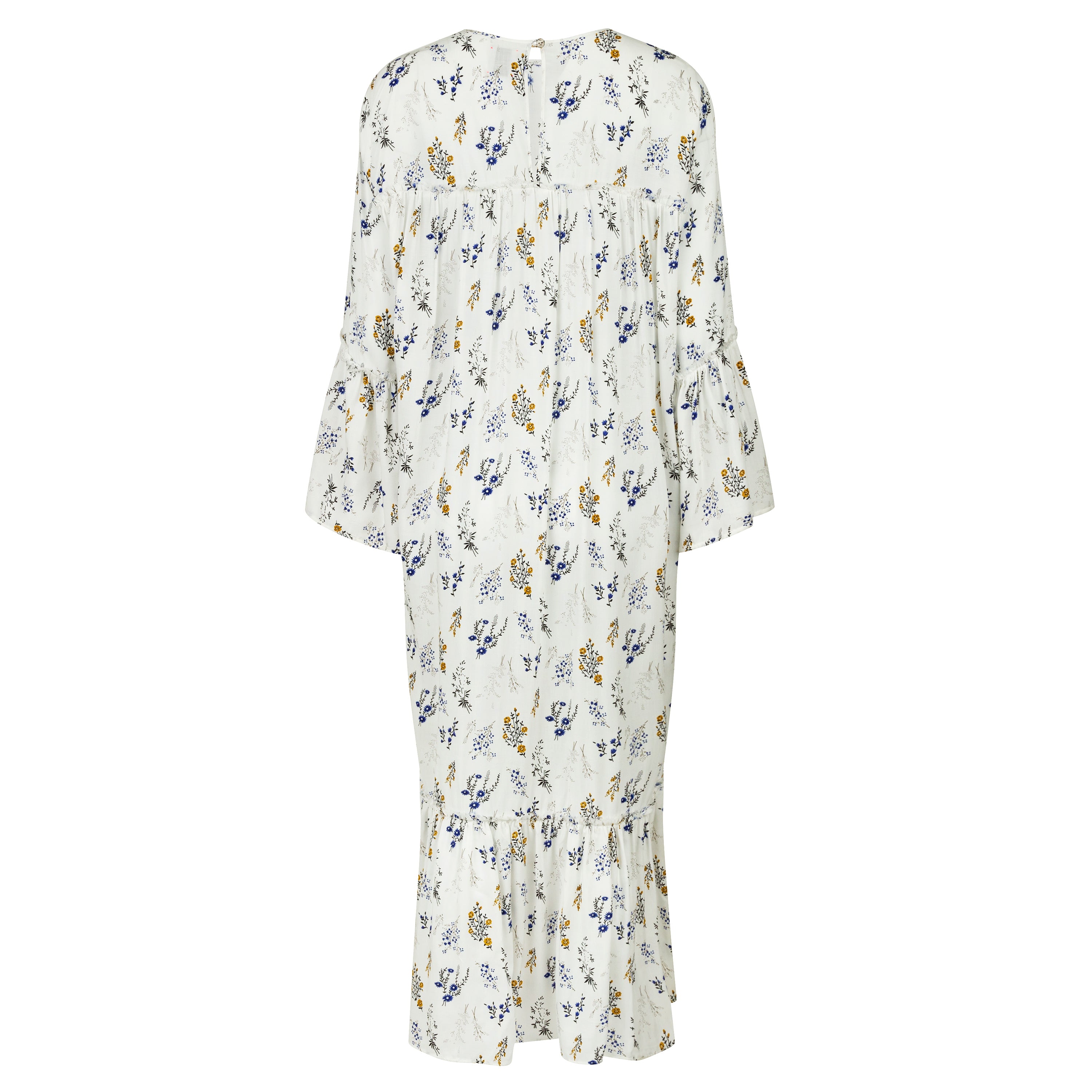 Moroccan White Floral Summer Cover Up