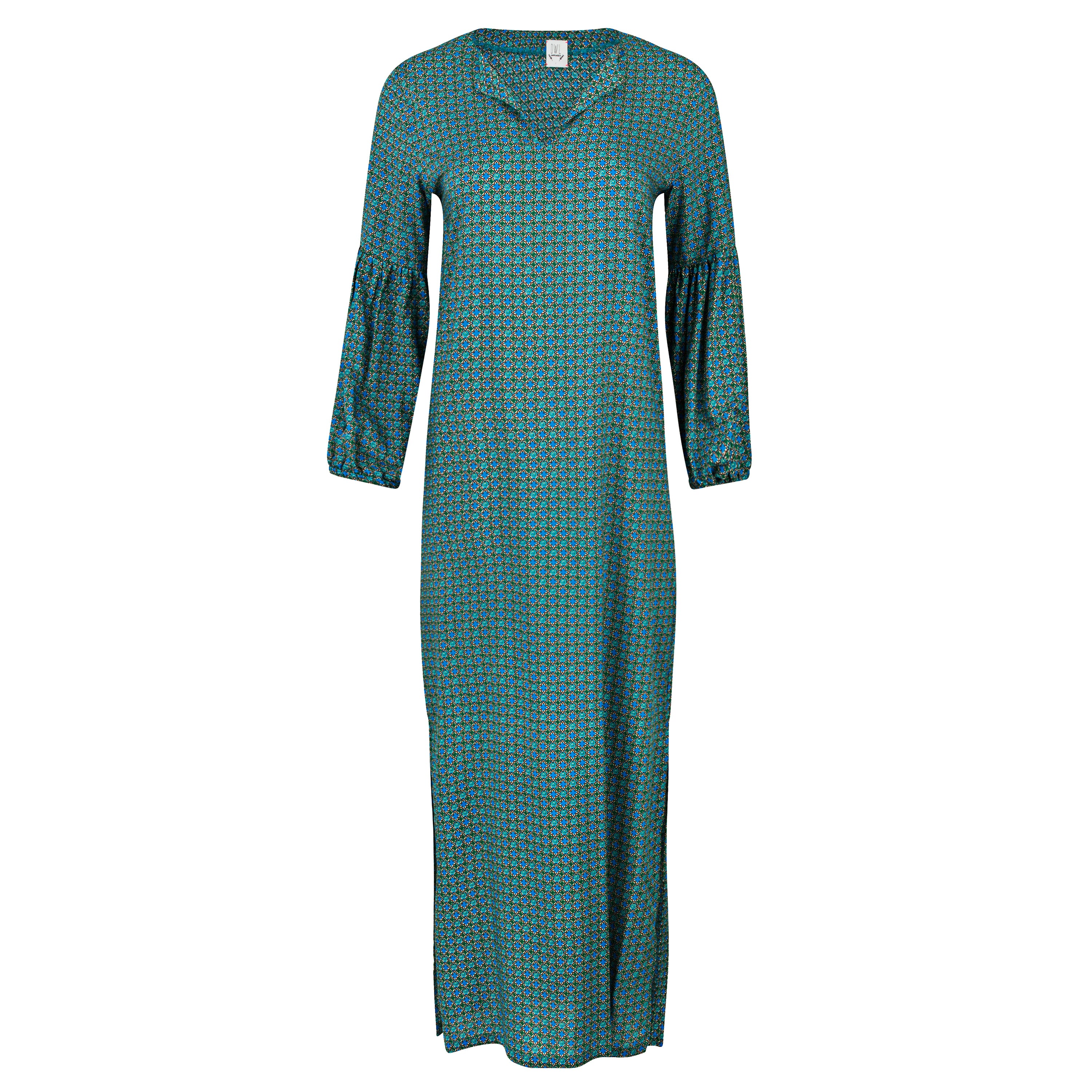 Moroccan Blue Floral Summer Cover Up