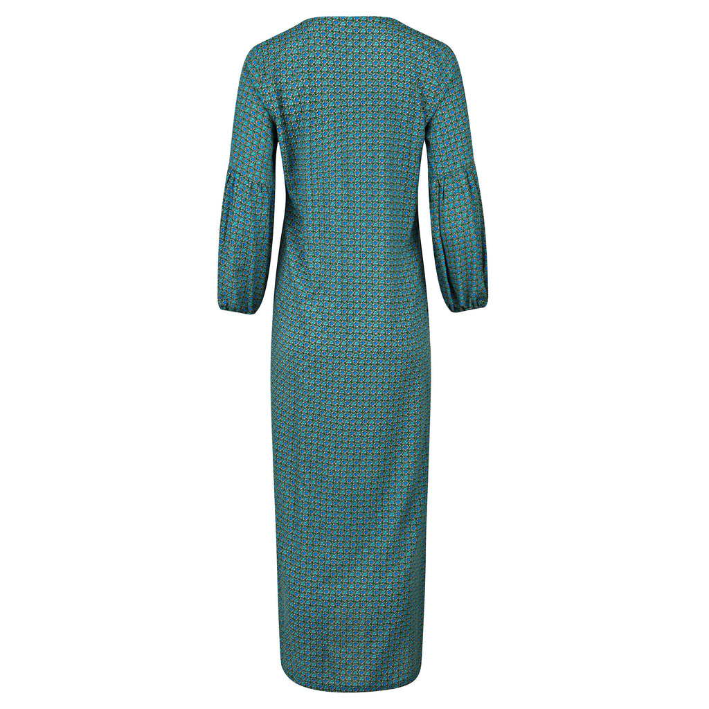 Moroccan Blue Floral Summer Cover Up