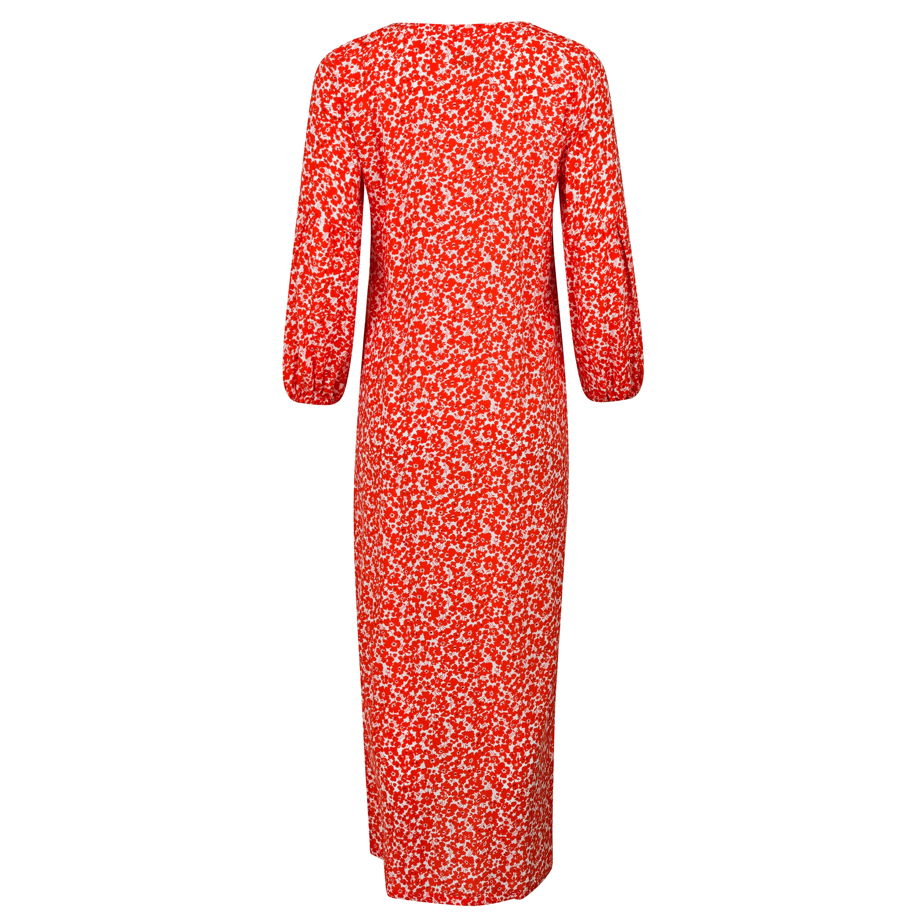 Moroccan Orange Floral Summer Cover Up