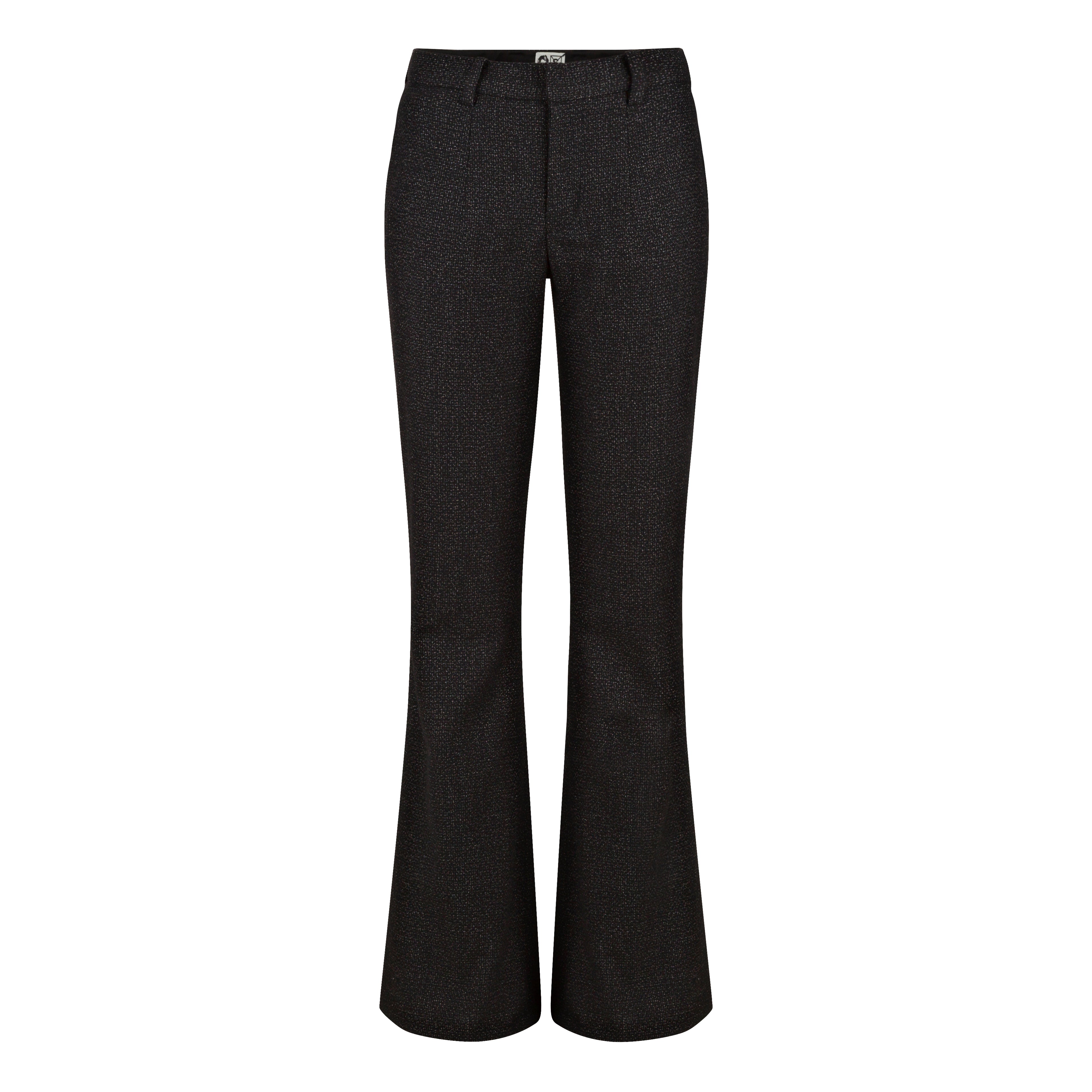 Flared Wool Trousers