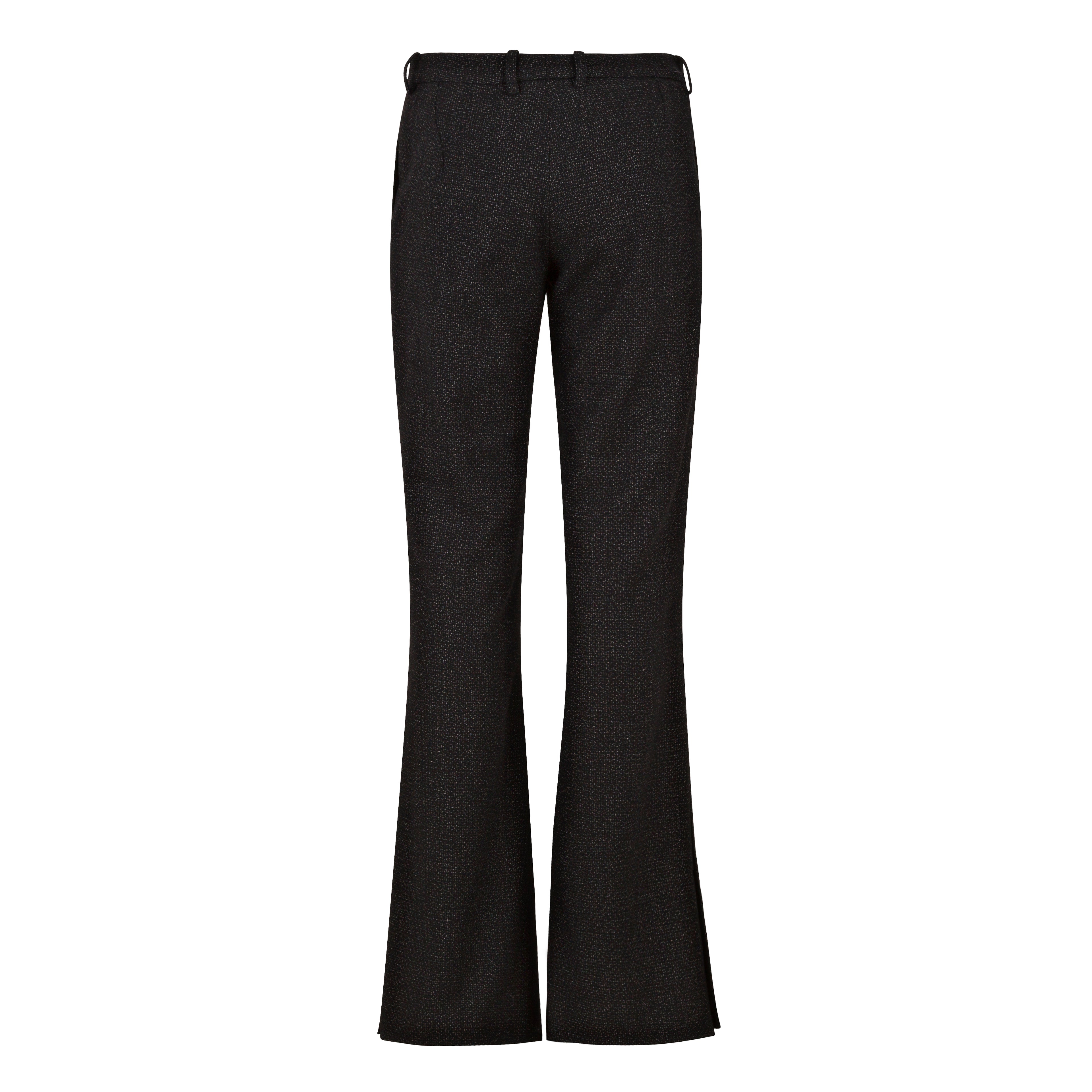 Flared Wool Trousers
