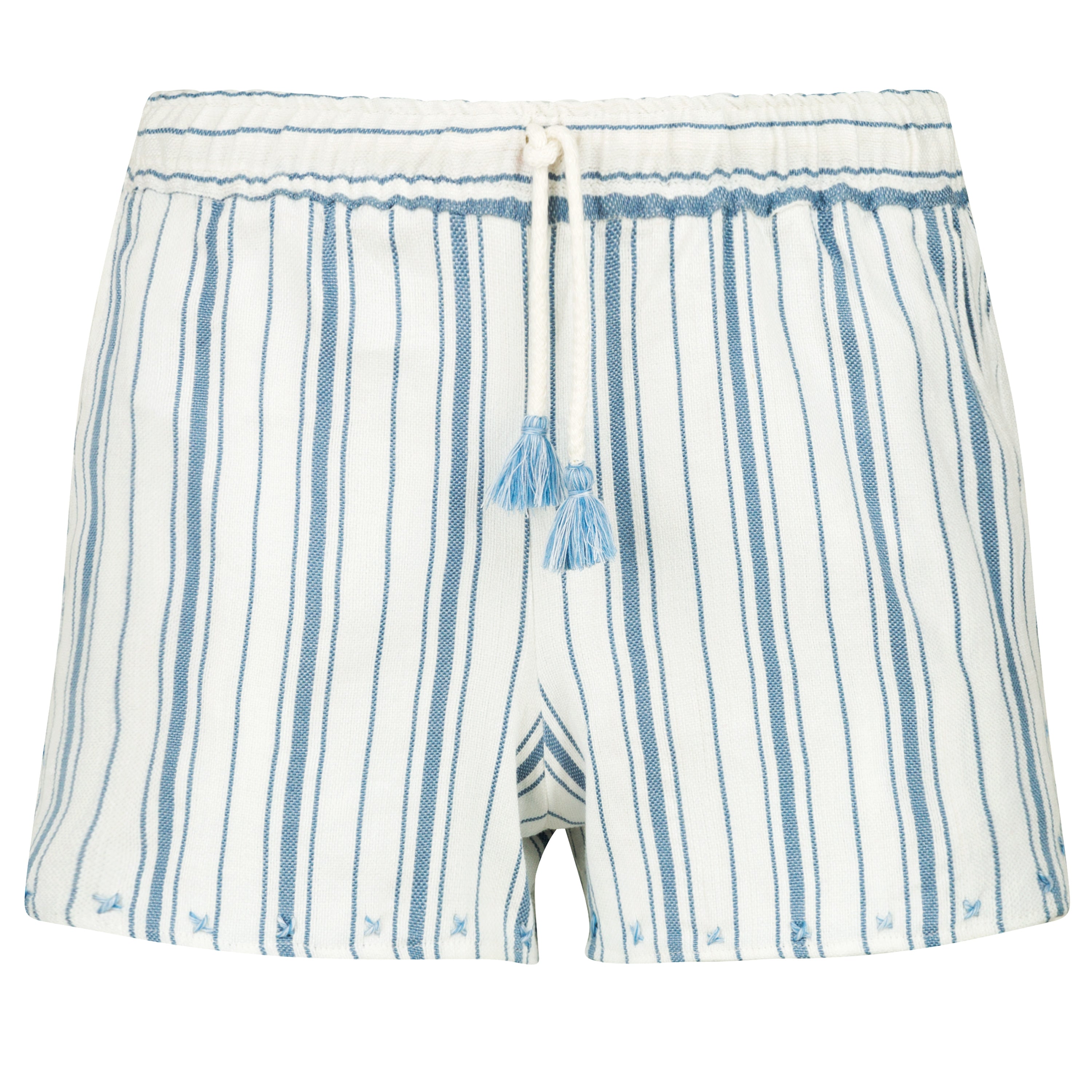 Moroccan Blue Stripped Summer Shorts