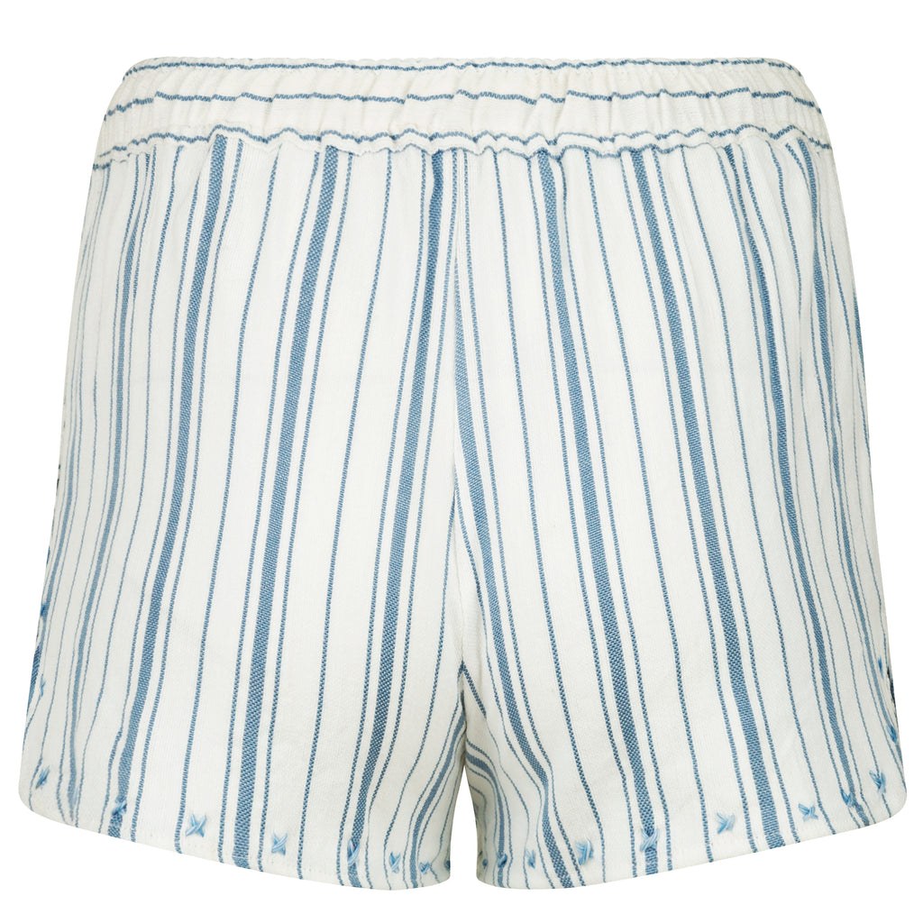 Moroccan Blue Stripped Summer Shorts
