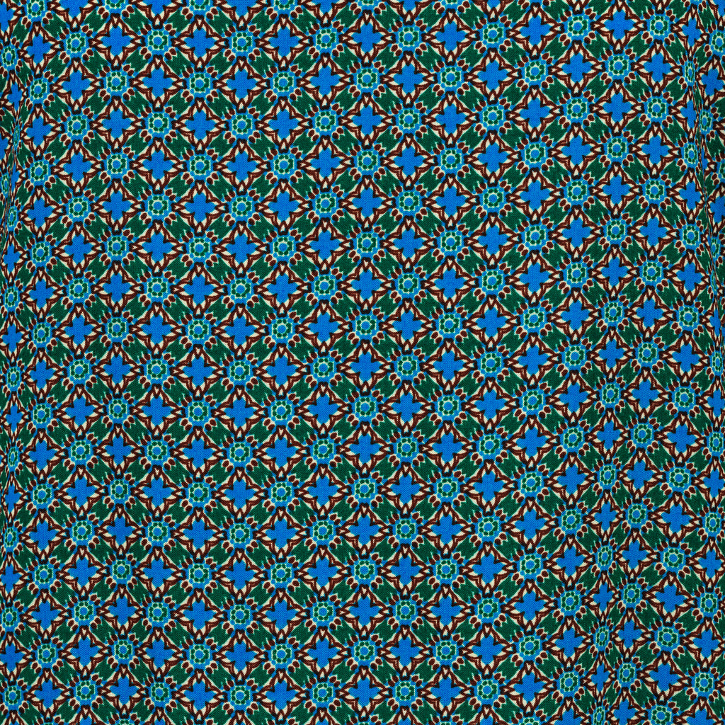 Moroccan Blue Floral Summer Cover Up