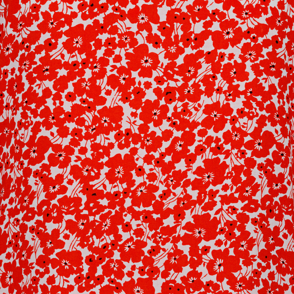 Moroccan Orange Floral Summer Cover Up