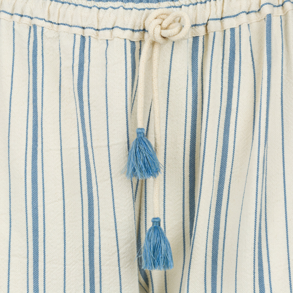 Moroccan Blue Stripped Summer Trousers