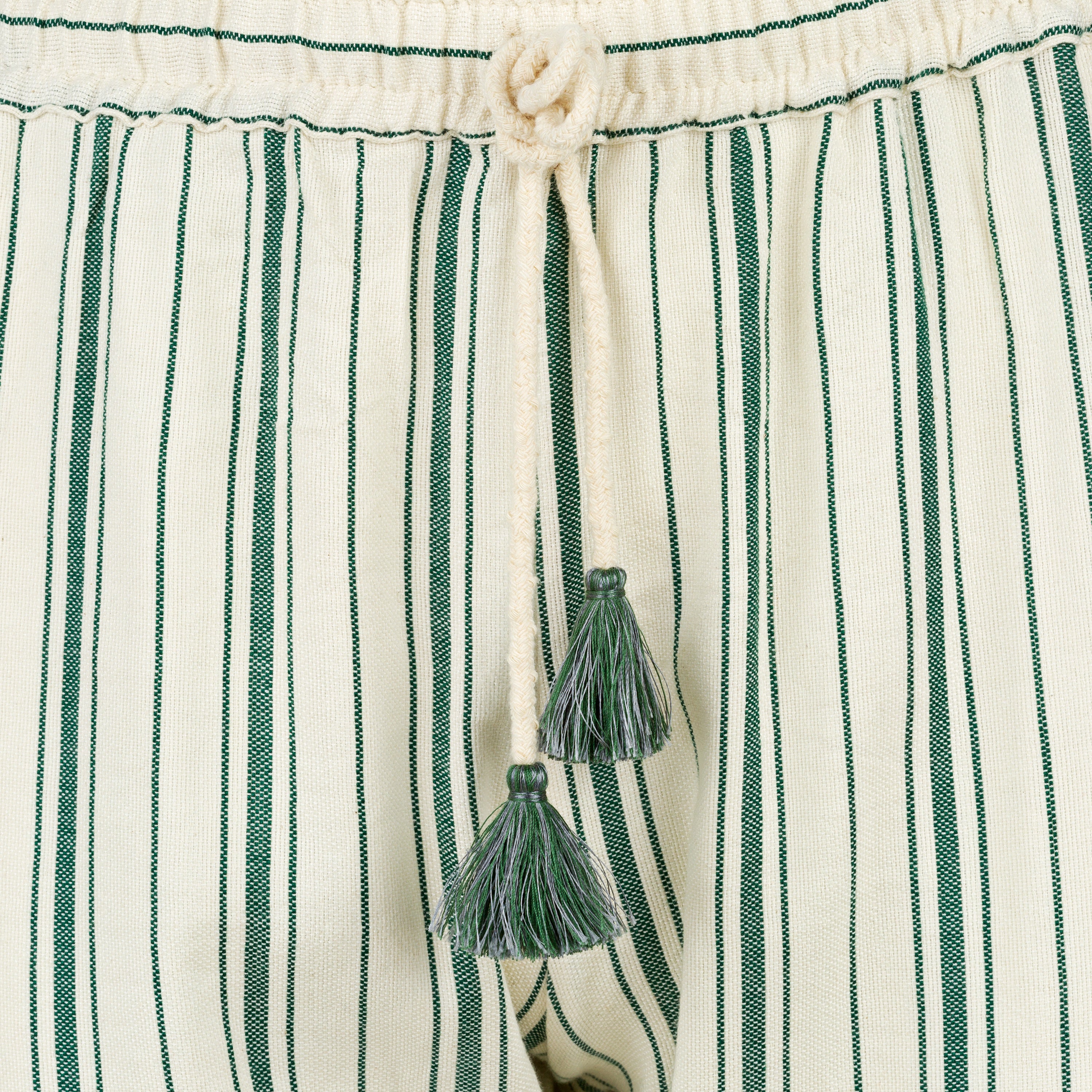 Moroccan Green Stripped Summer Trousers