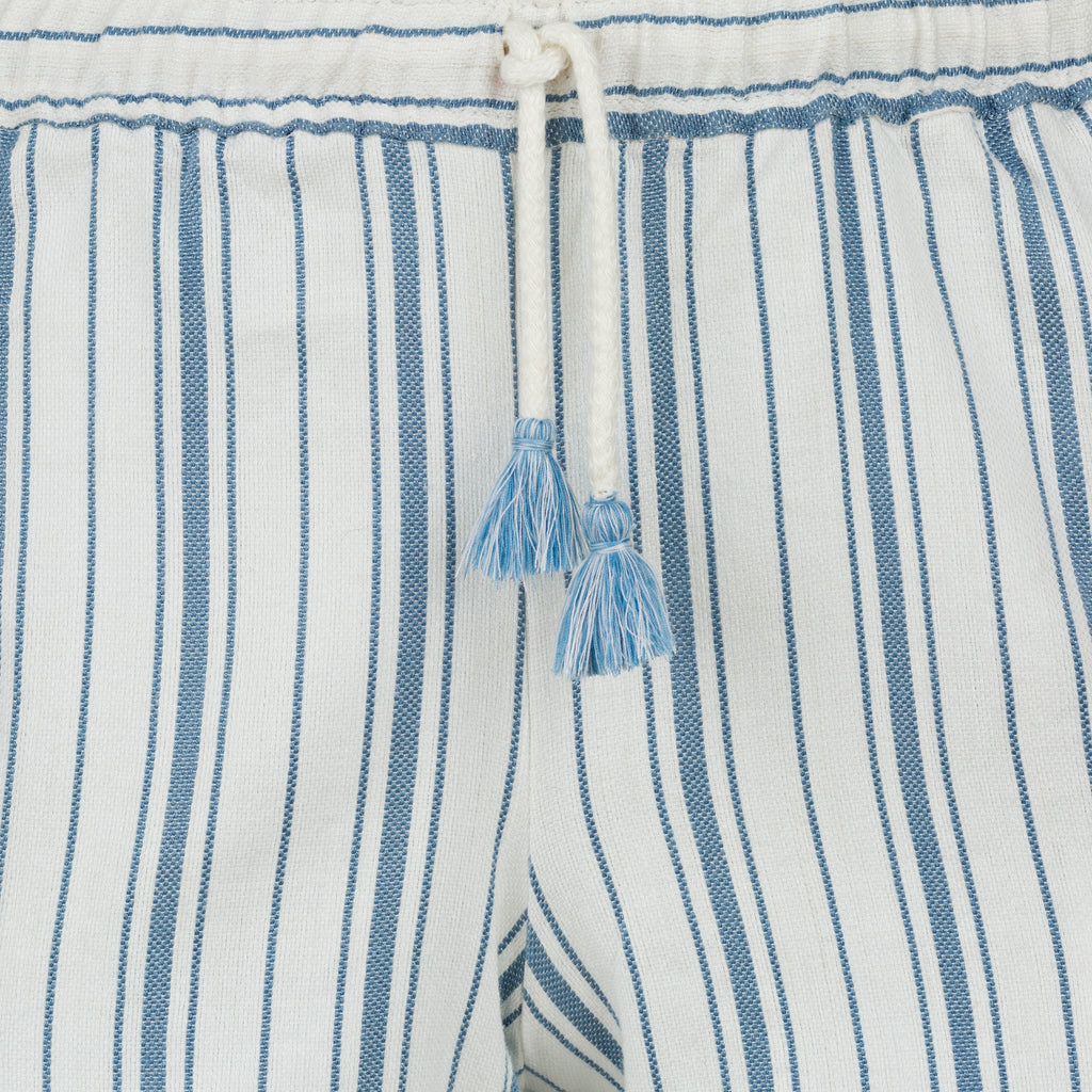 Moroccan Blue Stripped Summer Shorts