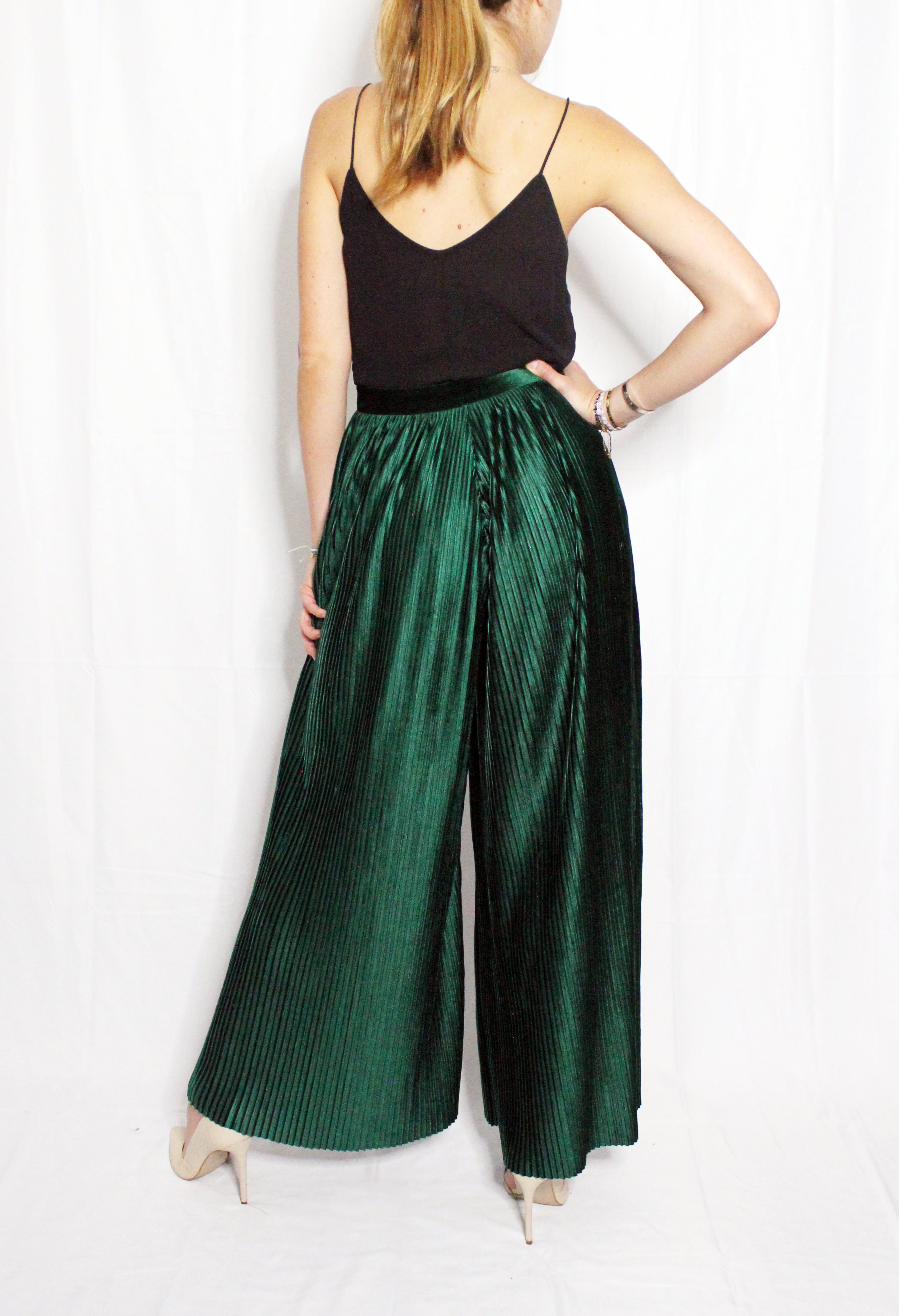 Green Velvet Trousers