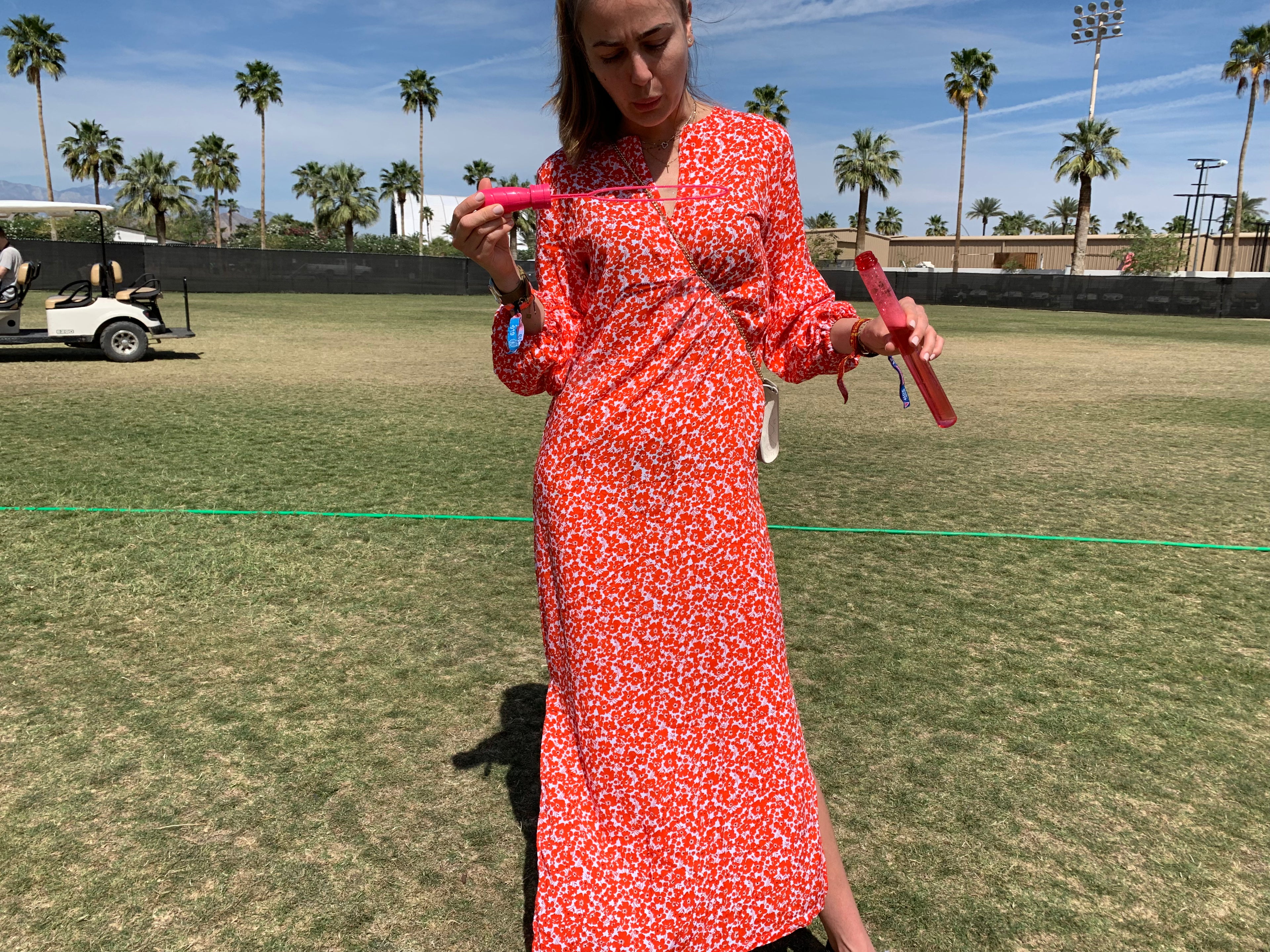 Moroccan Orange Floral Summer Cover Up