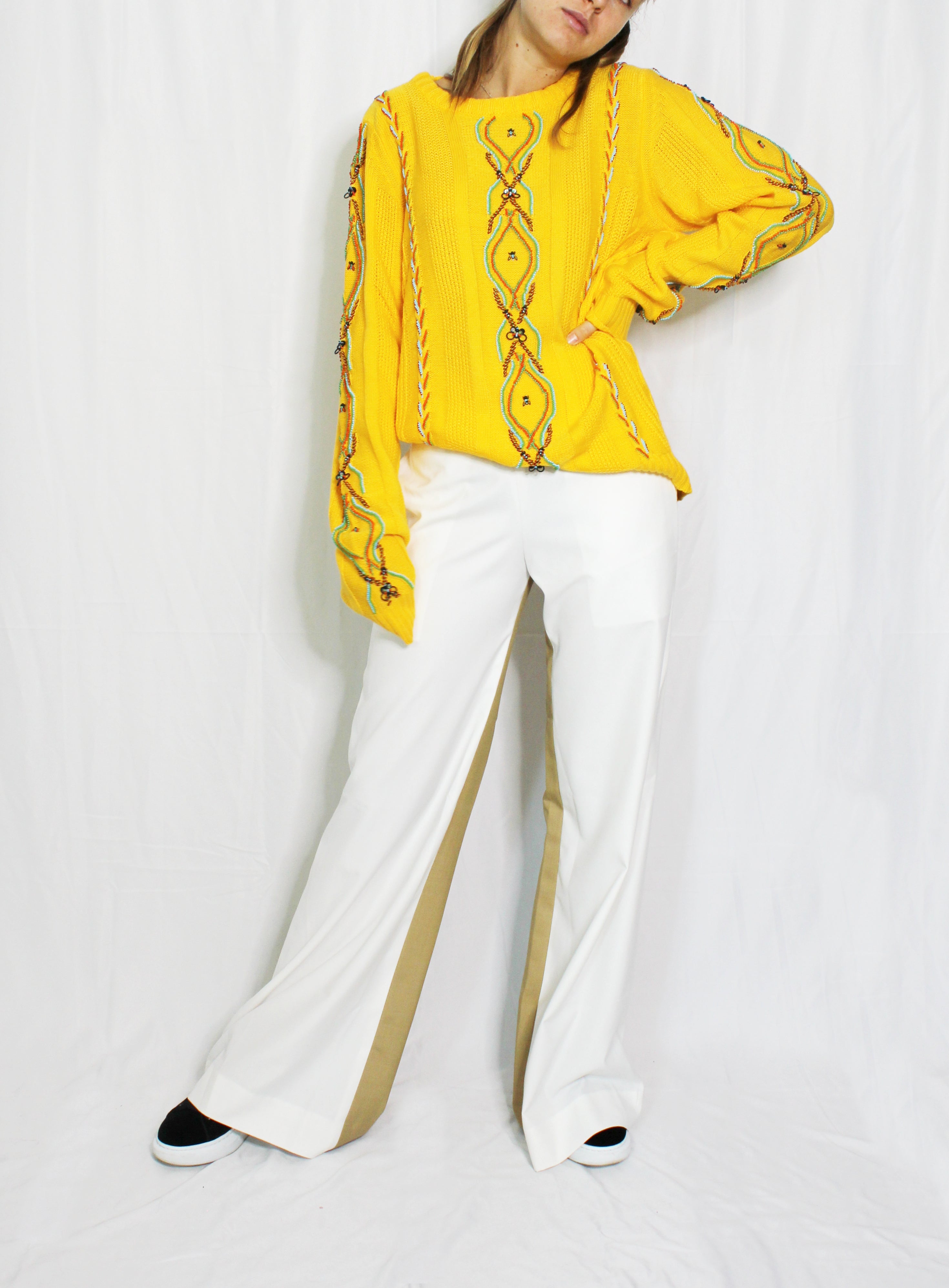 Yellow Bug Wool Jumper