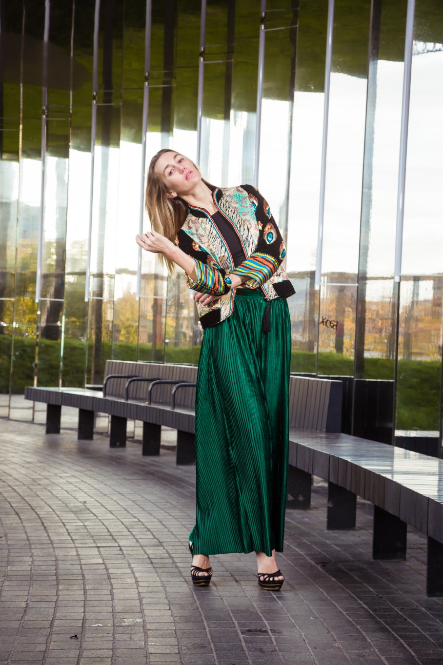 Green Velvet Trousers