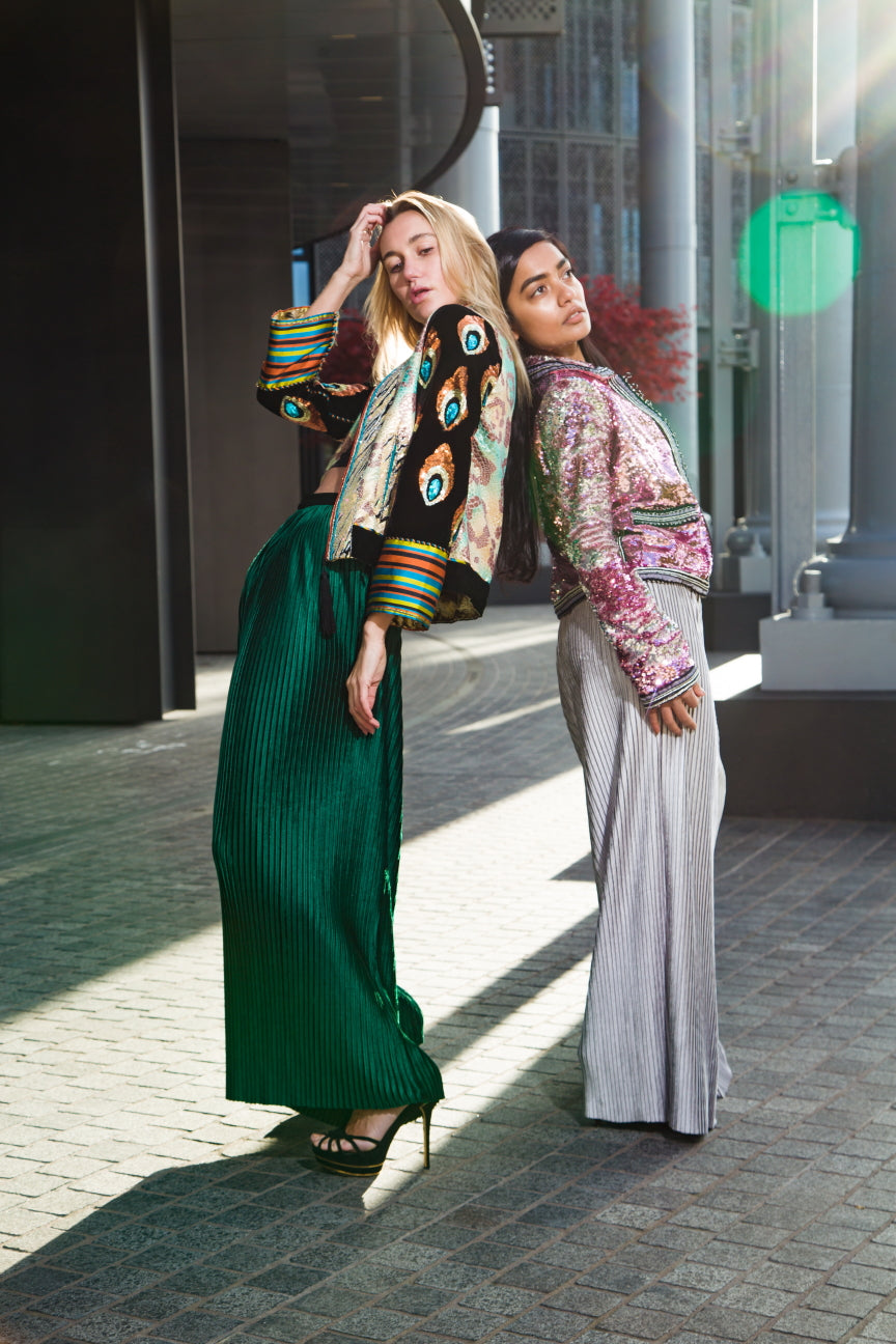 Green Velvet Trousers