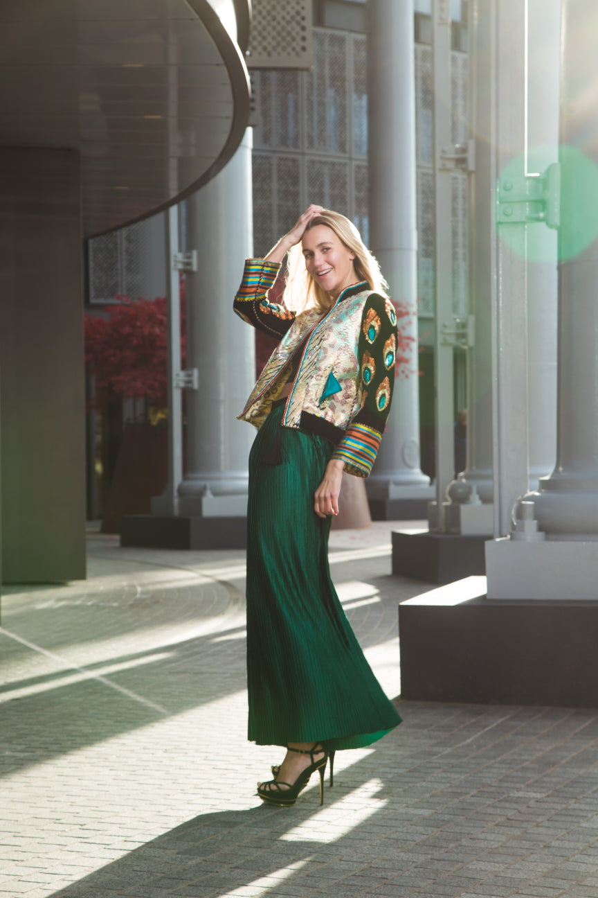 Green Velvet Trousers