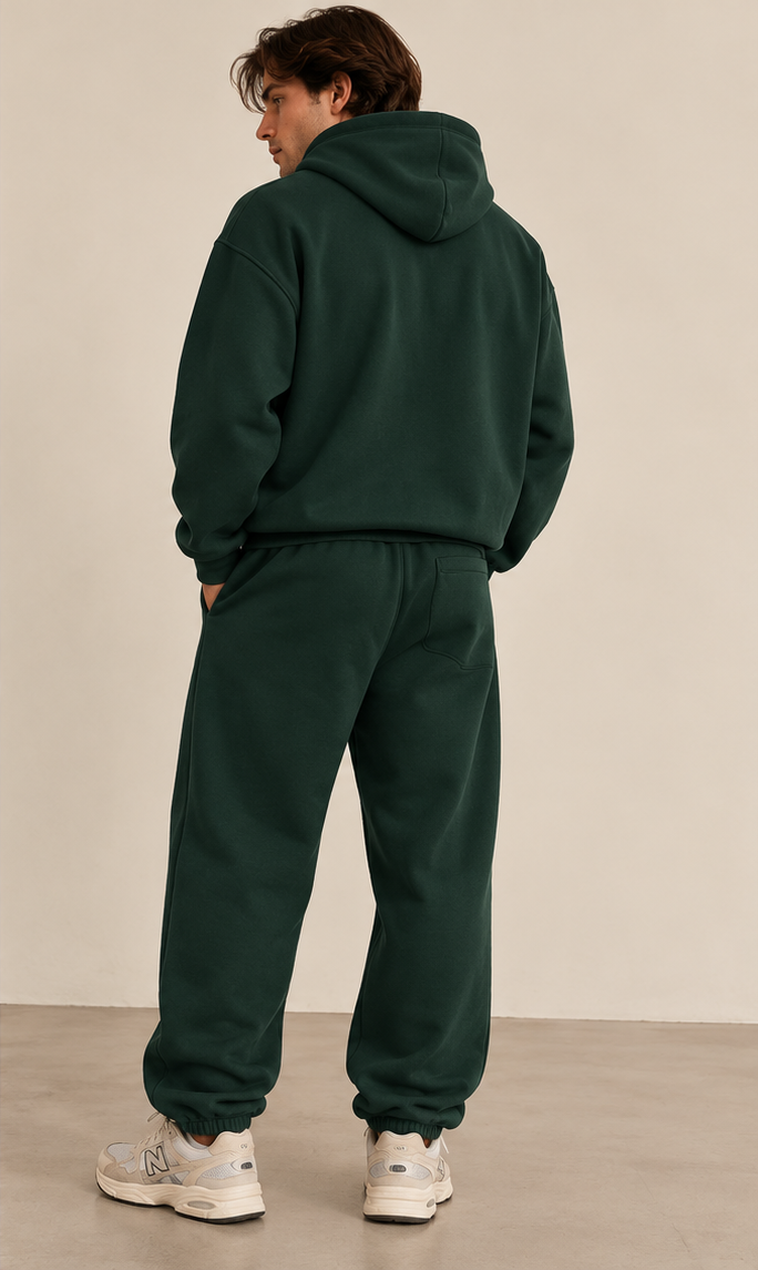 Campus Kaos Bottle Green Organic Cotton Sweatpants
