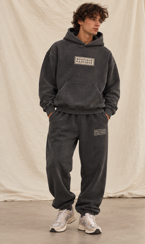 After Hours Washed Charcoal Organic Cotton Sweatpants