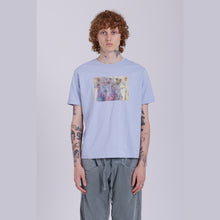 Load image into Gallery viewer, Hidden Ghosts Serene Blue Organic Cotton T-Shirt.
