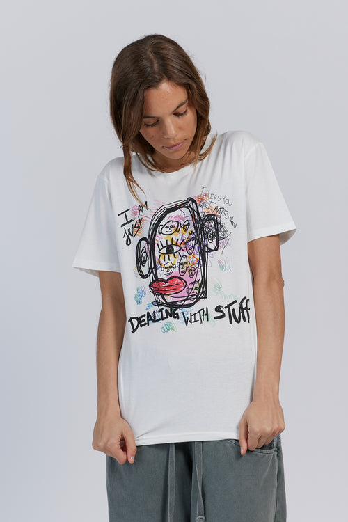 I Am Just Dealing With Stuff organic cotton t-shirt