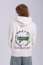 Load image into Gallery viewer, Making The World a Better Place Off White Organic Cotton Hoodie.
