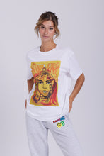 Load image into Gallery viewer, Rewind Mother Nature White Organic Cotton T-shirt.
