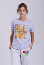 Load image into Gallery viewer, Groovy Nature Serene Blue Organic Cotton T-Shirt.
