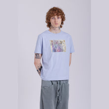 Load image into Gallery viewer, Hidden Ghosts Serene Blue Organic Cotton T-Shirt.
