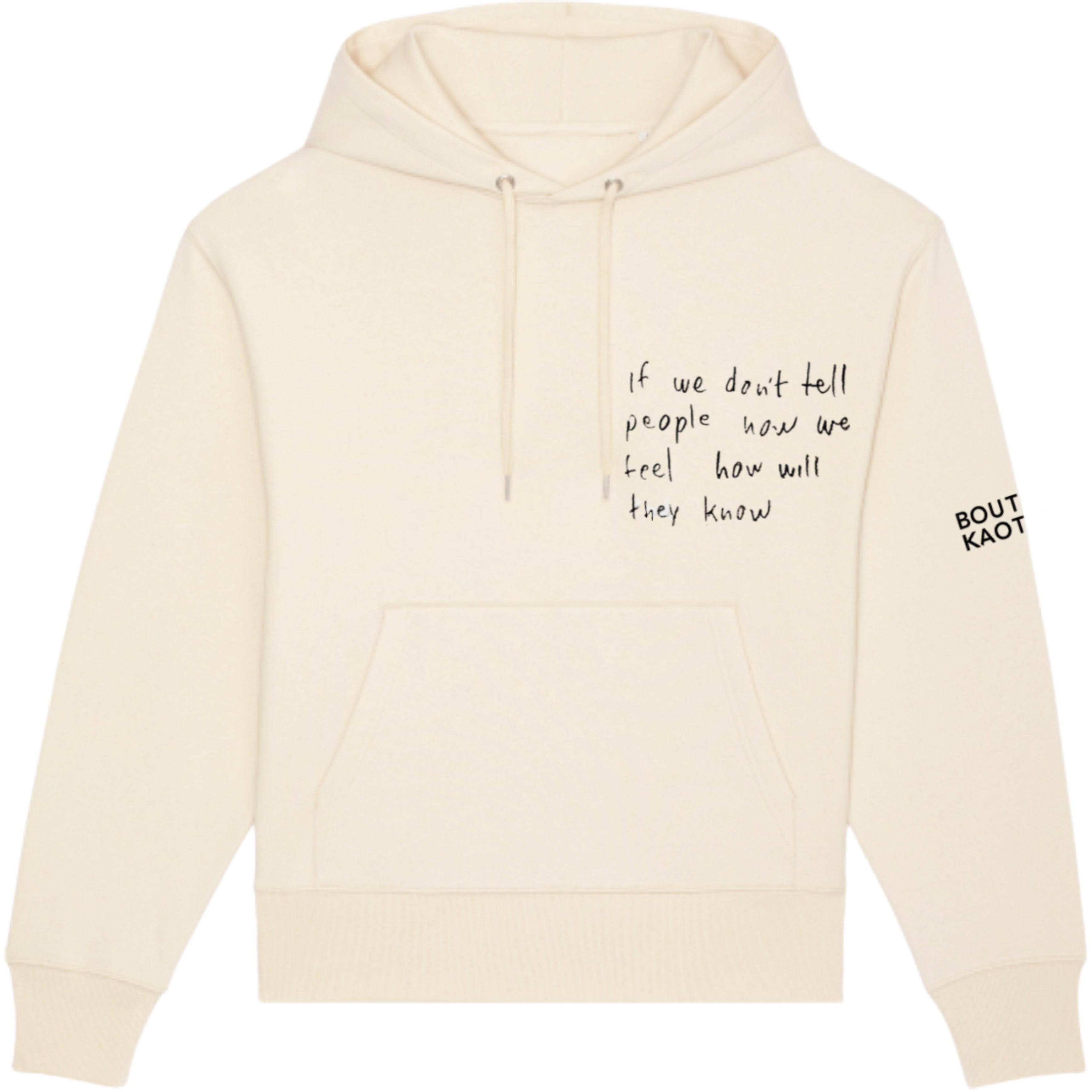 Spoken Words Organic Cotton Hoodie.